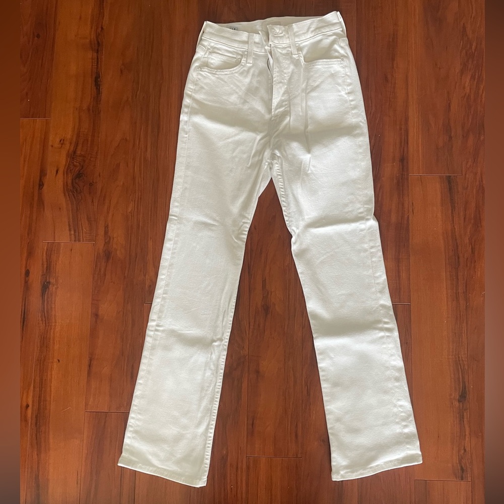White High-Waisted Jeans by MOTHER